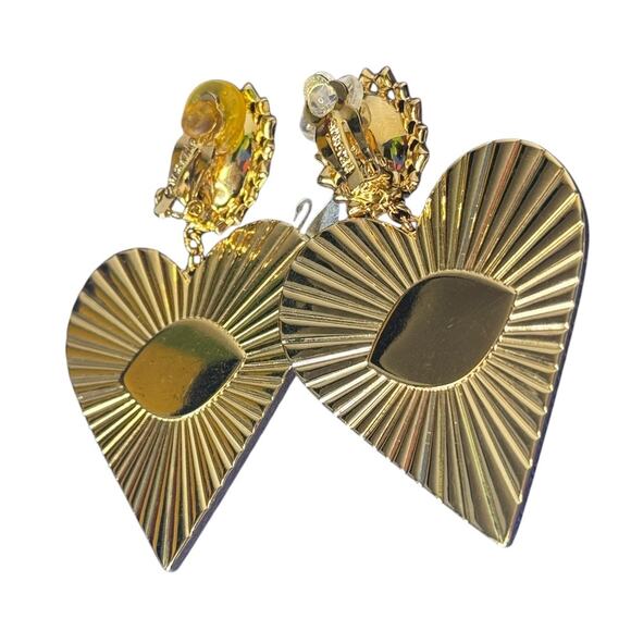 Swarovski Women's Metallic Lucky Goddess Heart Clip Earrings - Picture 5 of 5
